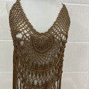 Foreign Trade Aliexpress 2024 Cross-Border Amazon Strap-Style Beach Cover-Up Hand-Crocheted Beach Dress Sunshade Quick-Dry